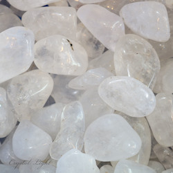 China, glassware and earthenware wholesaling: Clear Quartz Brazil Tumble 25-40mm /250g
