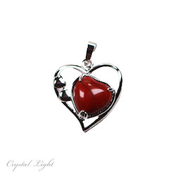Red Jasper Multi-Heart Pendant