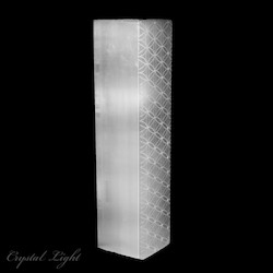 China, glassware and earthenware wholesaling: Selenite Flower of Life Rectangle Lamp