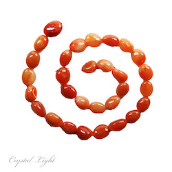 China, glassware and earthenware wholesaling: Orange Aventurine Tumble Beads