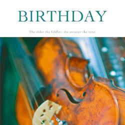 Birthday Card - Violin