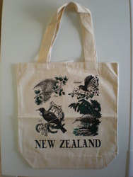 Carry Bag with New Zealand Native Birds