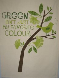 Gift: Green Isn't Just My Favourite Colour Tea Towel
