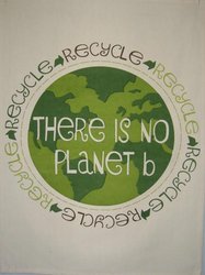 Gift: There Is No Planet B Tea Towel