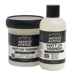 Artist supply: Winsor & Newton Matt UV Varnish