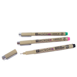 Artist supply: Sakura Pigma Micron Pens