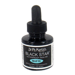 Dr Martin's Black Star Matte Waterproof India Ink