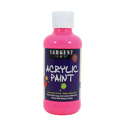 Artist supply: Sargent Art Acrylic Neon Paint 8oz