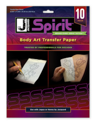 Artist supply: Spirit Body Art Transfer Paper