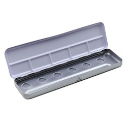 Artist supply: Finetec Empty Metal Box for 6 pans