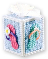 Craft material and supply: Jandals Tissue Box