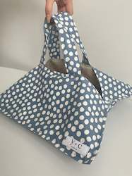 Pie Carrier Tote Bag  Dusty blue
