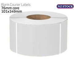 Internet only: BLANK COURIER LABELS 76MM CORE 101X149MM