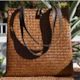 Lovely Handcrafted Krajood Bag with Leather Strap Handles | yompai