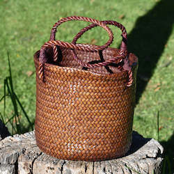 Kitchenware: Handcrafted Tote Bag with Woven Handles | Yompai