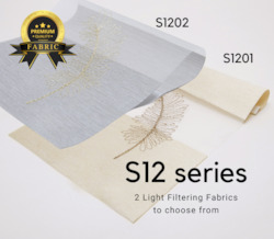 Blind: S12 Series Semi Blockout Zebra Blinds - 2 Colour Options Available