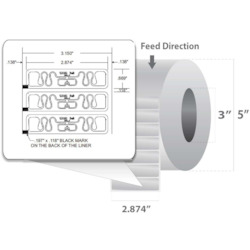 Zebra UHF RFID Label tag - General Purpose paper label - UHF RFID Tag for Zebra Printers
