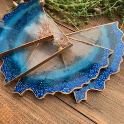 Frontpage: Agate sparkle Coasters