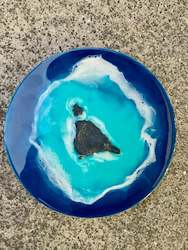 Mini Blue Lagoon - Resin Wall Art