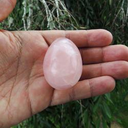 Gemstone Eggs: African Rose Quartz Egg - Medium
