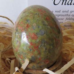 Gemstone Eggs: Unakite Egg