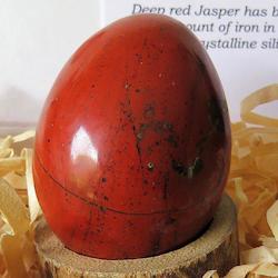 Gemstone Eggs: Deep Red Jasper Egg