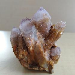 Well formed Spirit Quartz cluster with dreamy Druzies