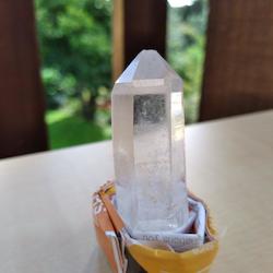 Crystals: Double Terminated, Brandberg, Clear Quartz Crystal