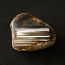 Agates: Incredible waterline, Black, Grey and White Agate